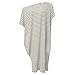 ZANZEA Womens Round Neck Striped Irregular Long Maxi Dress Kaftan Dress Cover Up
