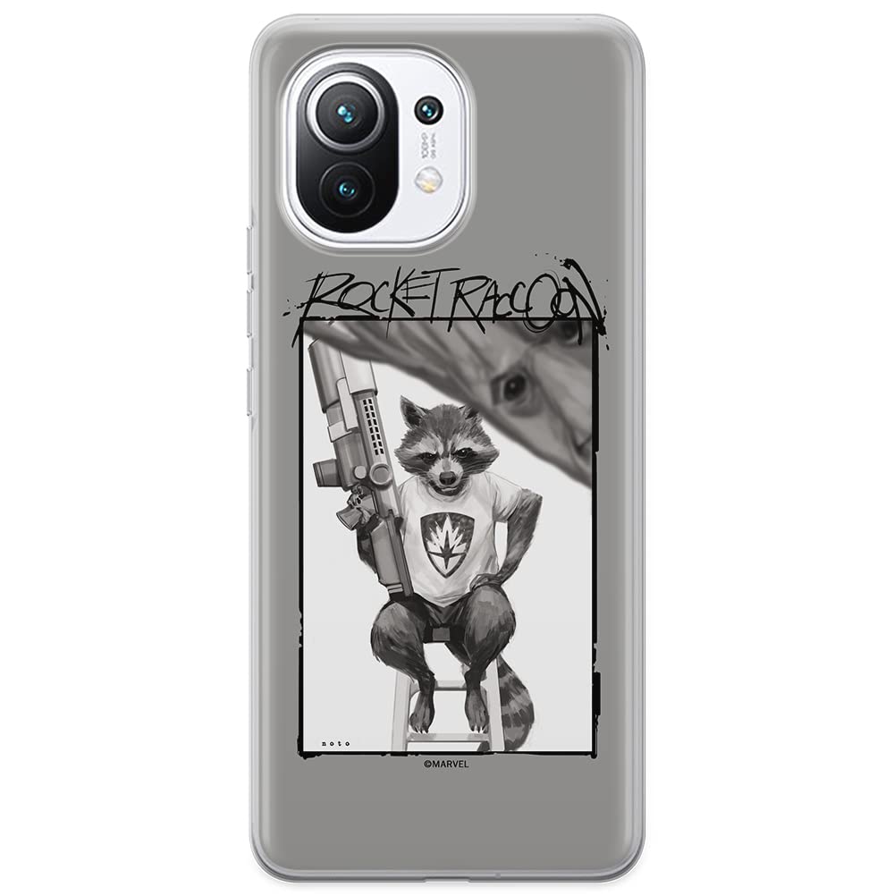 ERT GROUP mobile phone case for Xiaomi 11 original and officially Licensed Marvel pattern Rocket 004 optimally adapted to the shape of the mobile phone, case made of TPU
