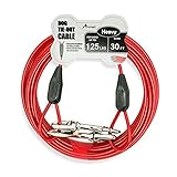 Petest 30ft Tie-Out Cable with Crimp Cover for