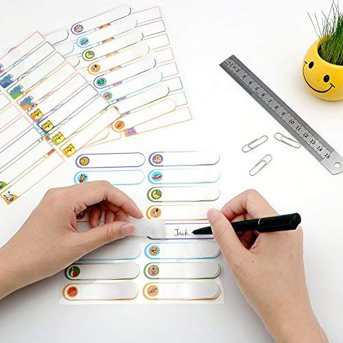 Baby Bottle Labels,Waterproof Stickers, Write-On Self-Laminating Name Labels for Daycare,School,Travel 128 Labels