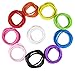 20CT Black Hair Elastics for Thick Hair, Elastic Hair Ties for Women, No Metal Ponytail Holders, Hair Ties for Men, Hair Ties for Girls