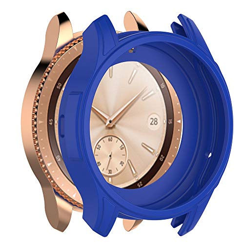 Lywey 1PC Soft TPU Prevent Scratches Protection Silicone Full Case Cover Best for Gear S3 Frontier/Galaxy Watch 42MM / 46MM (42MM, Blue)