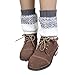DZT1968®Women Girl Winter Short Knit Leg Warmer Boot Socks (Gray)