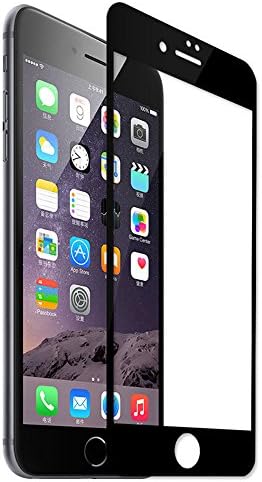 iPhone 7 Plus Screen Protector Glass (3D Curved Full Screen Coverage Soft Edge), MeieaS Bye-Bye-Bubble Tempered Glass Screen Protector for Apple(iPhone7 Plus 5.5inch Black)