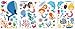Playful Mermaids Decorative Peel & Stick Wall Art Sticker Decals for Kids Room Girls Room Nursery