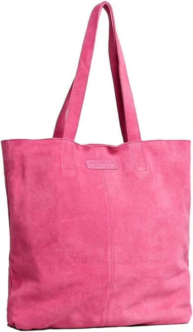 Pink suede tote Outlet