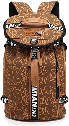 Youmian Fashion Men's Bucket Design Canvas Travel Casual Shoulder Backpack
