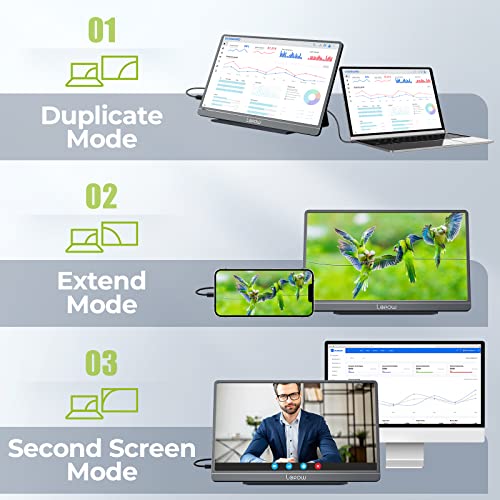 Lepow Portable Monitor, 15.6