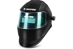 MECPOW Welding Helmet Solar Powered Auto Darkening Glasses Welder Hood Mask 1/1/1/1 Top Optical Clarity Large Viewing Adjustable Wide Shade 4/9-13 Shield 1/25000s Response Time for TIG MIG ARC Weld