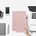 iPad Mini Case, iPad Mini 2 Case, iPad Mini 3 Case, UrbanDrama Glitter Sparkly Slim Fit Folio Stand PU Leather Case with Auto Wake/Sleep Feature Luxury Smart Cover for iPad Mini 1/2 / 3, Rose Gold