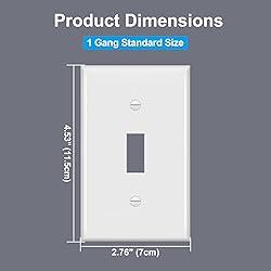 BESTTEN 50 Pack Toggle Light Switch