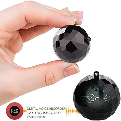 Mini Voice Activated Recorder - Portable Keychain Ball with 132 hours Recordings Capacity - 32 Hours Battery Life