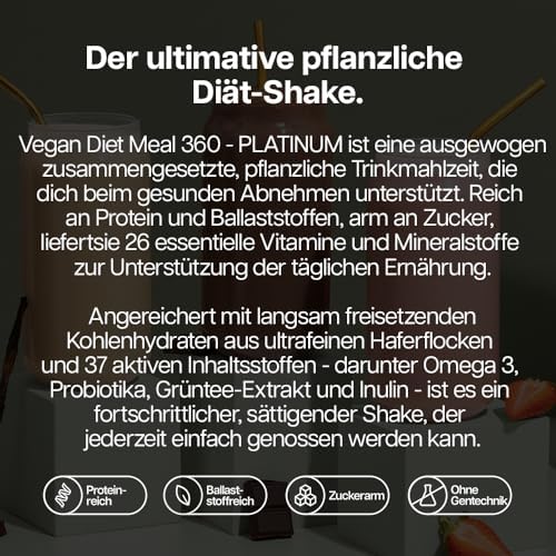 Protein Works | Vegan Diet Meal 360 - Platinum, Chocolate Silk, 1kg