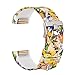 Replacement for Fitbit Charge 2 Band, Soft Silicone Adjustable Sport Strap Printed Bands with Classic Buckle Fitness Accessory Wristband for Fitbit Charge2 (Pattern-11, Large (Wrist 6.5