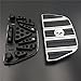 HTT Motorcycle Chrome Skull Zombie Passenger Footboard Insert Kit Traditional Shape TOURING FLHT FLT FLTR FLHR FLHS SOFTAIL FLSTC FLSTN FLSTF FLSTS DYNA FLD MODELS WITH D STYLE FOOTBOARDS
