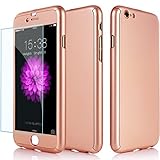 iPhone 6 Plus Case, Anole®[360 All Round Protective Case] Ultra-thin Hybrid [Tempered Glass Screen Protector] + Acrylic PC Hard Case Cover & Skin for Apple iPhone 6 Plus 5.5 Inch (Pink)