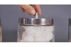 GRAHAM-FIELD Grafco Replacement Stainless Steel Lid - Tool for Labeled Glass Sundry Jar, Apothecary Medical Supplies - 3454C