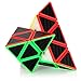 eZEO Magic Cube Pyramid Speed Cube Triangle Carbon Fiber Toy Puzzle Game