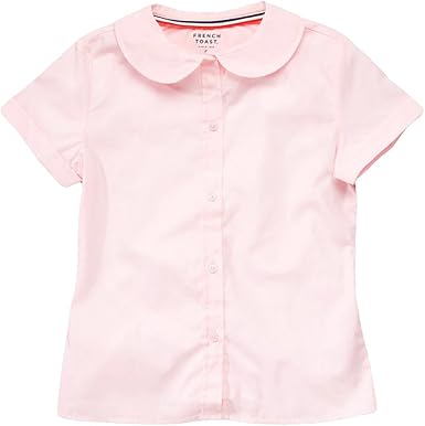 pink peter pan collar top
