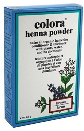 Colora Henna Powder Hair Color Brown, 2 oz (Pack of 5)
