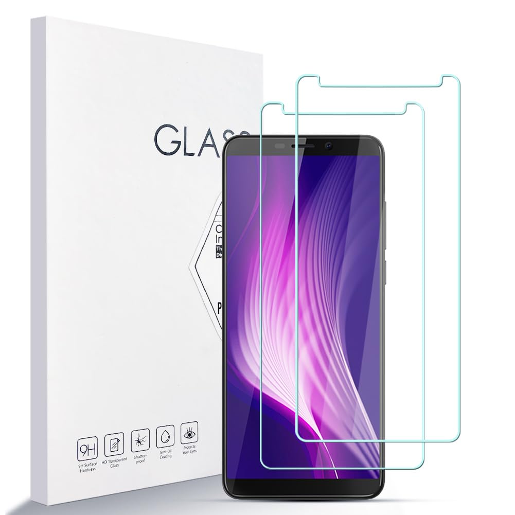 LZS Screen Protector for Cubot NOVA [2-Pack] 9H Hardness Tempered Glass Screen Protective Film High Definition, Ultra Clear 2.5D Screen Protector Compatible Cubot NOVA