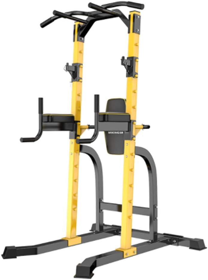 XDXDO Single Parallel Bars Home Pull-Ups Indoor Training Rack Adult Weight Bench Press Squat Rack Station with Adjustable Pull Up Bar