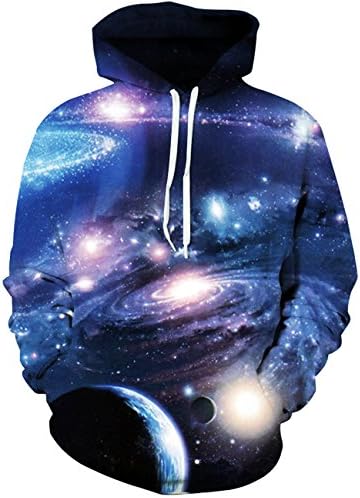 Lemonworld Men/Women 3D Hoodie Print Hoodies Pullover Casual Hooded Sweatshirt With Big Pockets