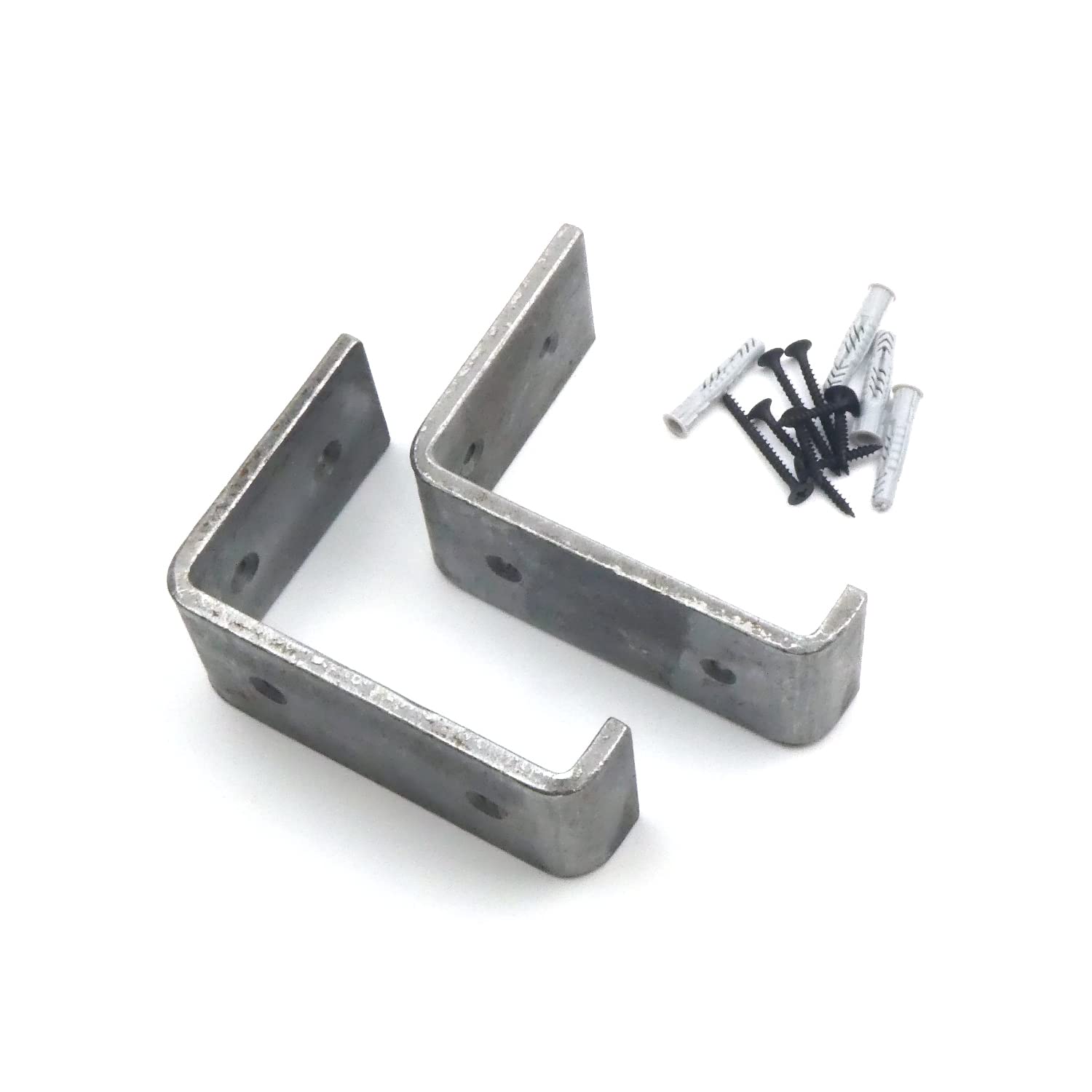 Pair of Lipped Scaffold Board Shelf Brackets U Style (3.5" x 4")