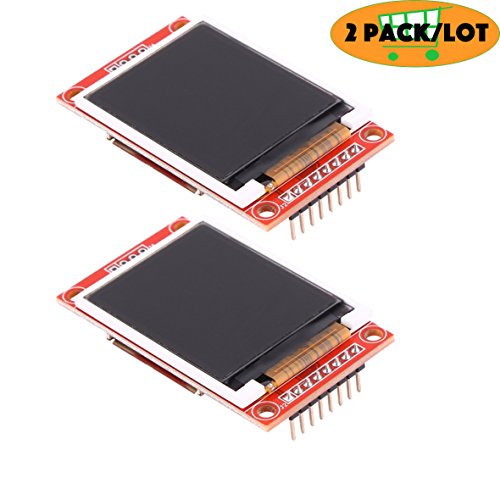 Yoochin 2pack/lot 1.8" inch 4 IO SPI serial Full Color 128x160 TFT LCD Display ST7735 Module For Arduino UNO Demo