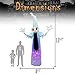 Halloween Haunters Bluetooth Giant 13 Foot Tall Inflatable Spooky White Ghost with Bluetooth Speaker Yard Prop Decoration - Animated Dancing Multi-Color LED Lights UL - Indoor Outdoor Lawn Blow Up