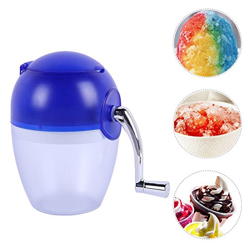 Yunhigh Manual Ice Crusher Hand Crank Ice Grinder Portable Handheld Ice Shaver Machine Maker Small Smoothie Blender Home Use for Snow Cones Frozen Drinks - Thumbnail 6