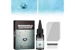 COLODAY Cracks Gone Glass Repair Kit, Car Windshield Crack Repair Fluid Multifunctional Cracks Gone Glass Repair Fluid, Upgrade Windshield Crack Repair Fluid Window Automotive Windscreen Tool (Black)