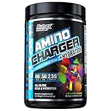 Nutrex Research Amino Charger Plus Hydration | BCAA, Coconut Water, Electrolytes, Taurine, Magnesium for Maximum Performance & Recovery | Cosmic Blast | 30 Servings