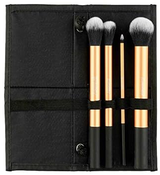 Foolzy Your Place or Mine Makeup Synthetic Hair Brush Collection, 4 Pieces