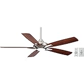 MINKA-AIRE F1000-BN, Dyno, 52" Indoor Ceiling Fan, Brushed Nickel, Integrated LED Light, Bond Compatible With Additional Wall