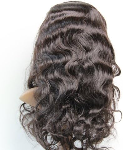 Best-Selling Full Lace Wigs 12" Soft Brazilian Hair 100% Remy Human Hair Wig Body Wave #1B