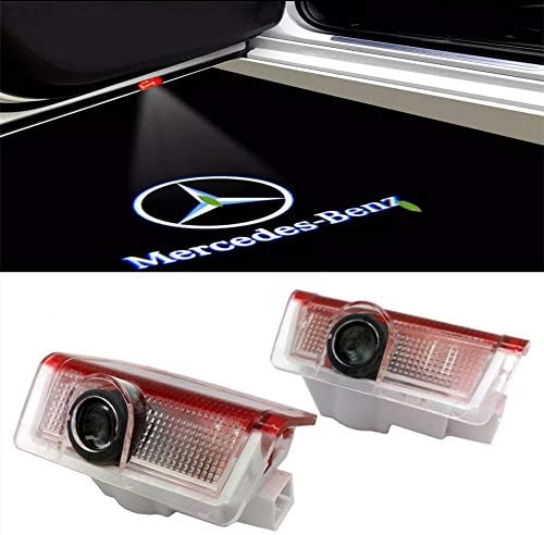GEEANDLY 2 Pieces Car Door Lights LED Ghost Shadow Light Entry Welcome Projector Lamp Logo Light for E