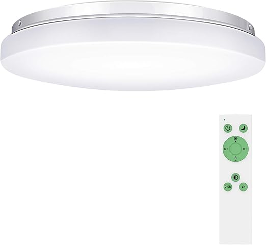 Amazon Co Jp Ledシーリングライト 18w 調光調色タイプ 小型 薄形 リモコン付き 照明ライト 食卓 玄関 廊下 物置 洗面所 Diy 工具 ガーデン