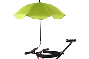 CDQL Baby Umbrella Stroller Parasol with Clamp Adjustable, UV Protection Clip on Umbrella Stroller for Toddlers 1-3 Stroller Sun Shade Umbrella for Trolley, Beach Chair, Wheelchair, Travel