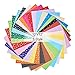 BENECREAT 30PCS 12 x 12 inches (30cm x 30cm) DIY Polyester Patterned Felt Fabric Squares Sheets Assorted Colors for Crafts, 1mm Thick