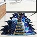 Elevin(TM) 3D Star Floor Stickers Wall Decals Removable Art Wall Paper Mural Home Decor (A)