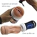 Male Masturbator Cup Adult Sex Toys for Male Masturbation, 3D Realistic Textured Pocket Pussy Vagina with Male Masturbators Sex Doll - Hourglass Shape Waist Cup - Black