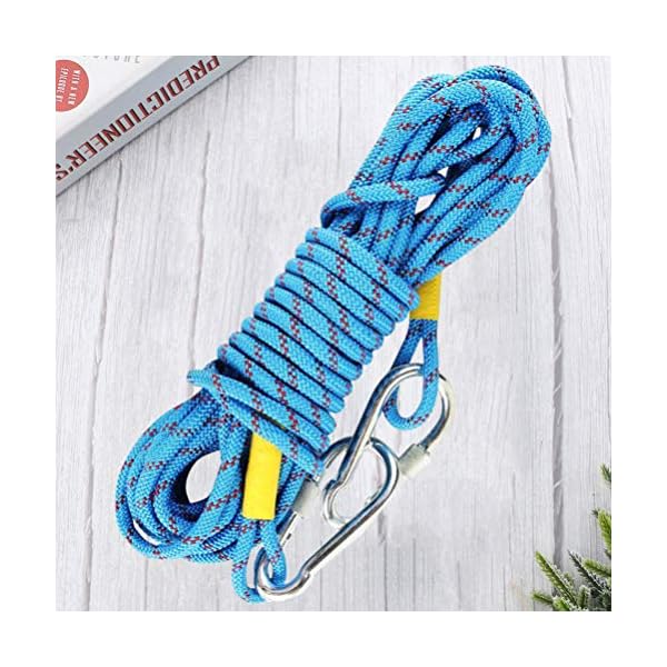 BESPORTBLE Verdickung Kletterseil Verschleißfestigkeit Kletterseil Höhenkletterseil Sicherheitsgurtschnur Outdoor Nylon… – Bild 5