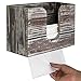 MyGift Wall Mounted Bathroom Paper Hand Towel Holder in Torched Wood Finish, Fits Tri Fold, Multifold, C Fold, Z Fold, Disposable Hand Towel Dispenser Guest Restroom