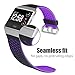 Jobese Compatible with Fitbit Ionic Bands, Breathable Silicone Sports Bands with Crystal Protective Case Compatible with Fitbit Ionic Smart Watch Soft Accessories Wristbands Men Women