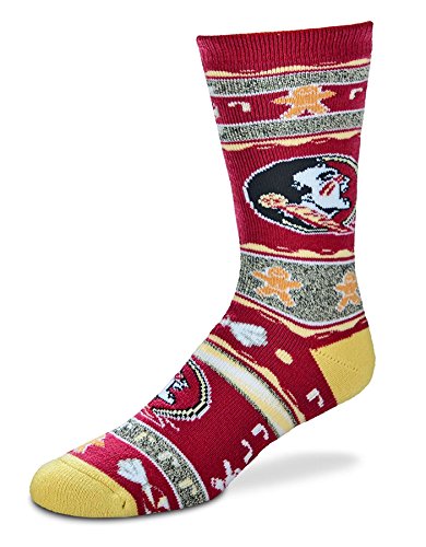 For Bare Feet Florida State Seminoles Ugly Christmas Xmas Holiday Sports Socks