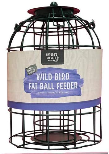 Natures Market Bf008fb Squirrel Guard Hanging Fat Ball Feeder