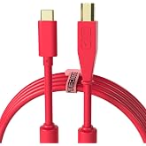 DJ TechTools Chroma Cable: Audio Optimised USB-C to USB-B Cable with 56K Resistance (Red, 39, Inches)