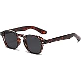 Gleyemor Fashion Sunglasses for Men Women Tortoise Shell Sunglasses Trendy Unisex Style UV400 Protection Shades