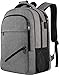 Laptop Backpack,Business Travel Laptop Backpack with USB Charging Port,Water Resistant High School Student Computer Bookbag Fits 15.6 Inch Laptop-Grey